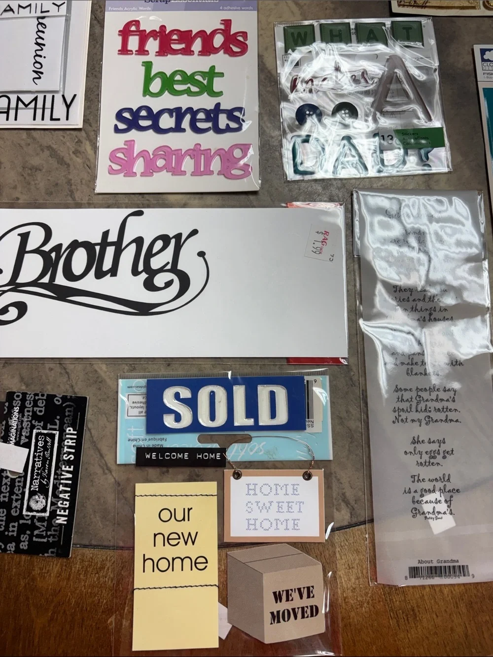 Scrapbooking Arts & Crafts Embellishments lot 57